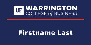 Warrington Student Nametag