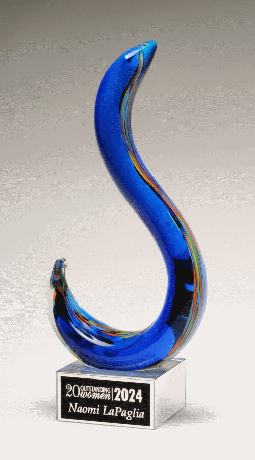 Modern Swan Design, Multi-Colored, Art Glass