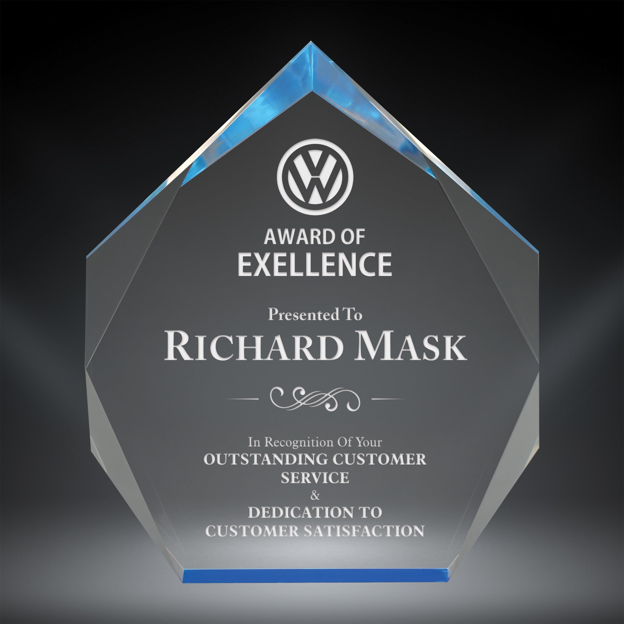 Blue Spectra Diamond Acrylic