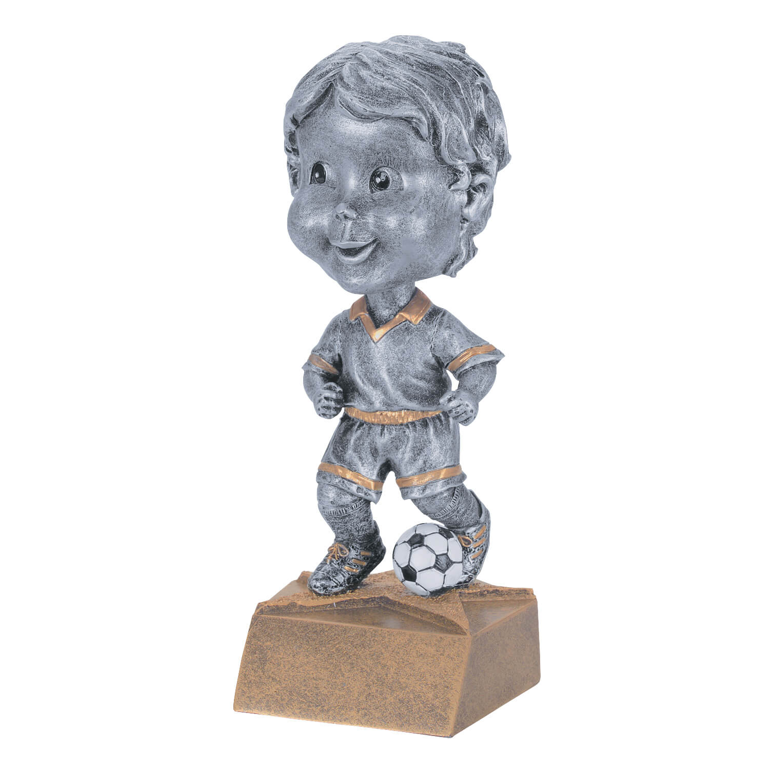Male Soccer Bobblehead Resin