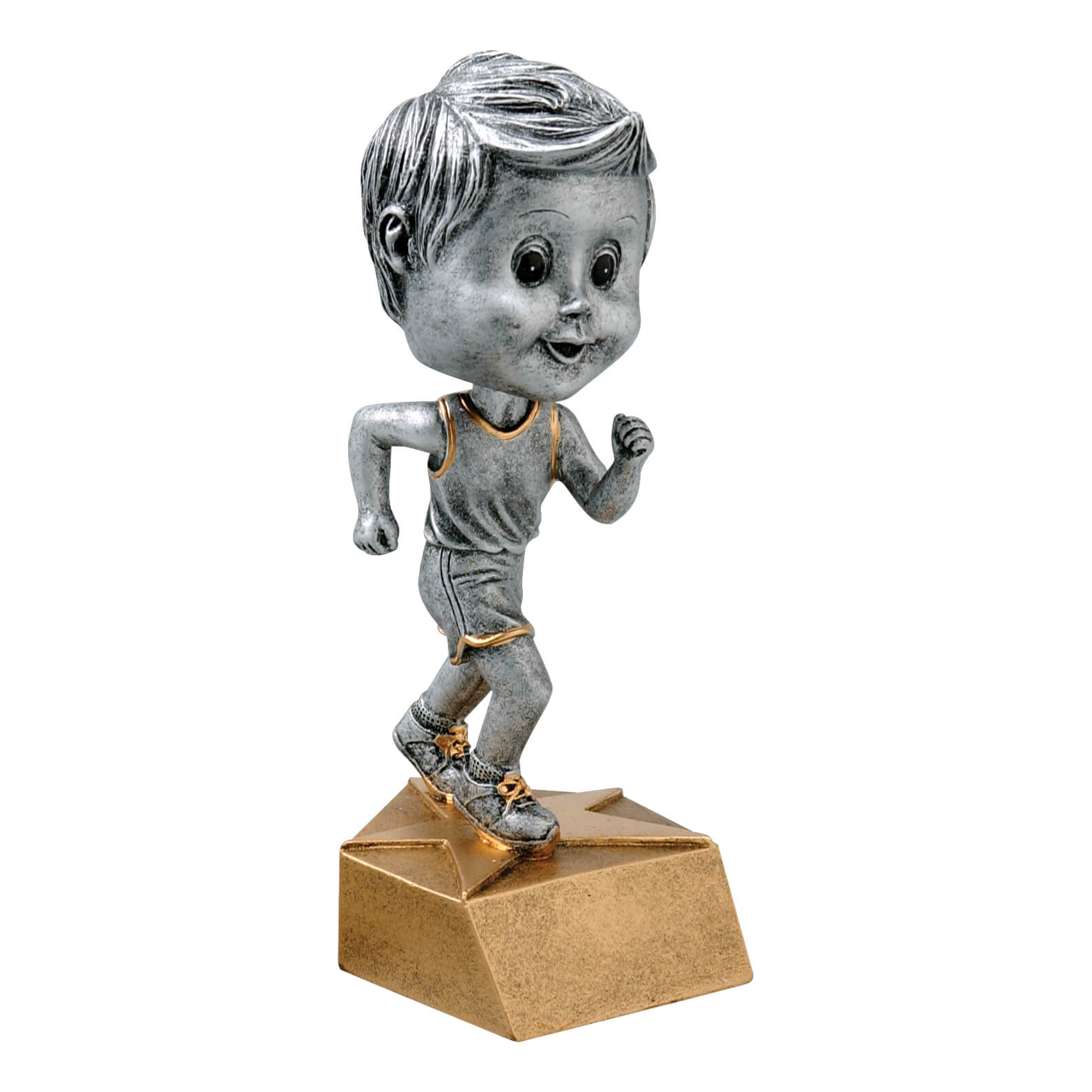 Male Track Bobblehead Resin