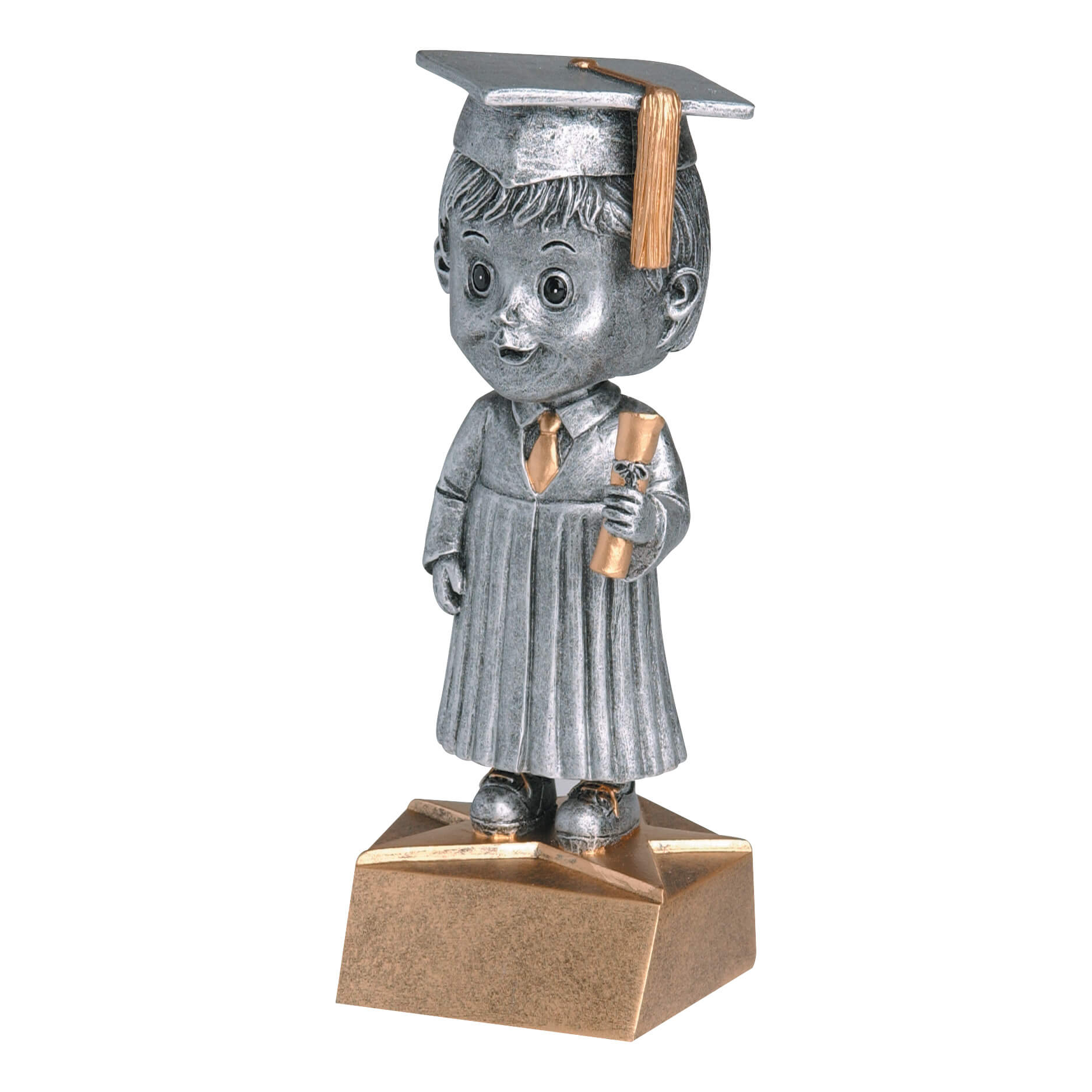 Male Graduate Bobblehead Resin