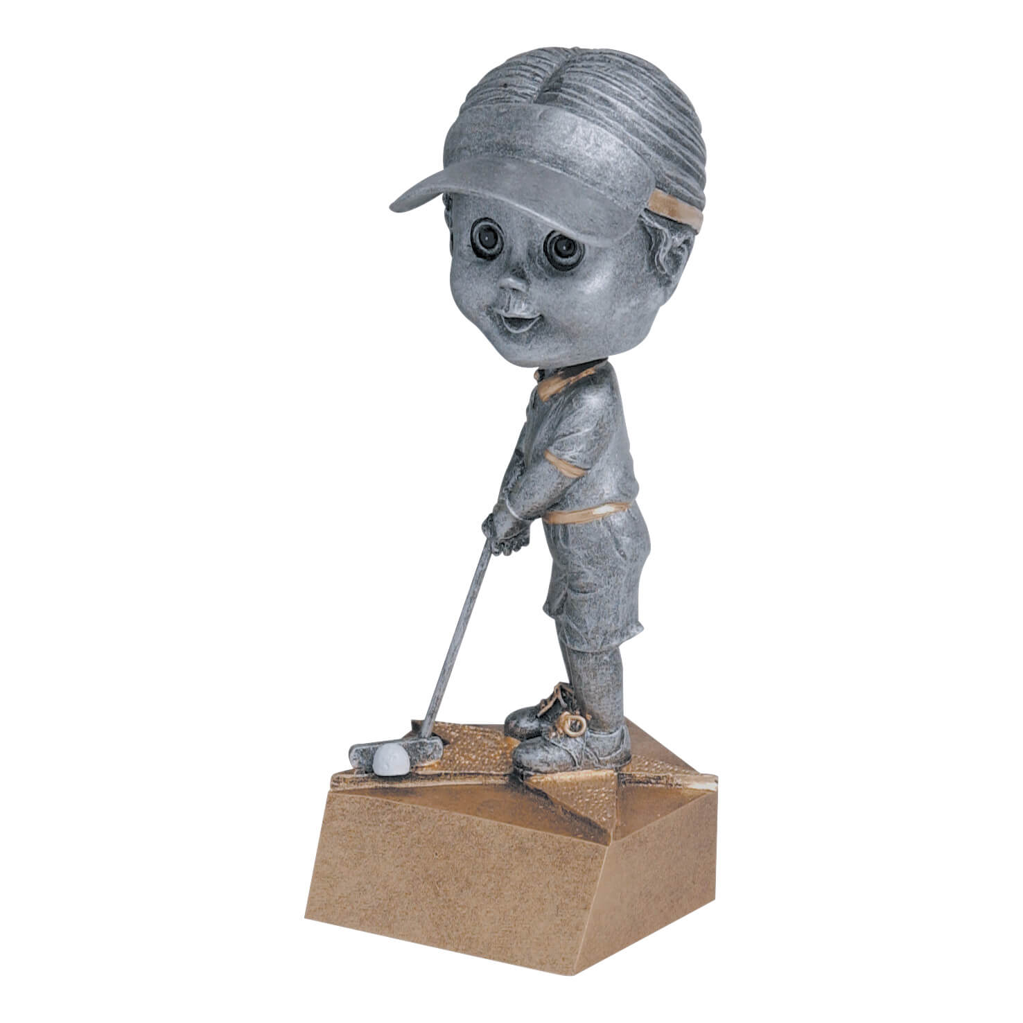 Female Golf Bobblehead Resin