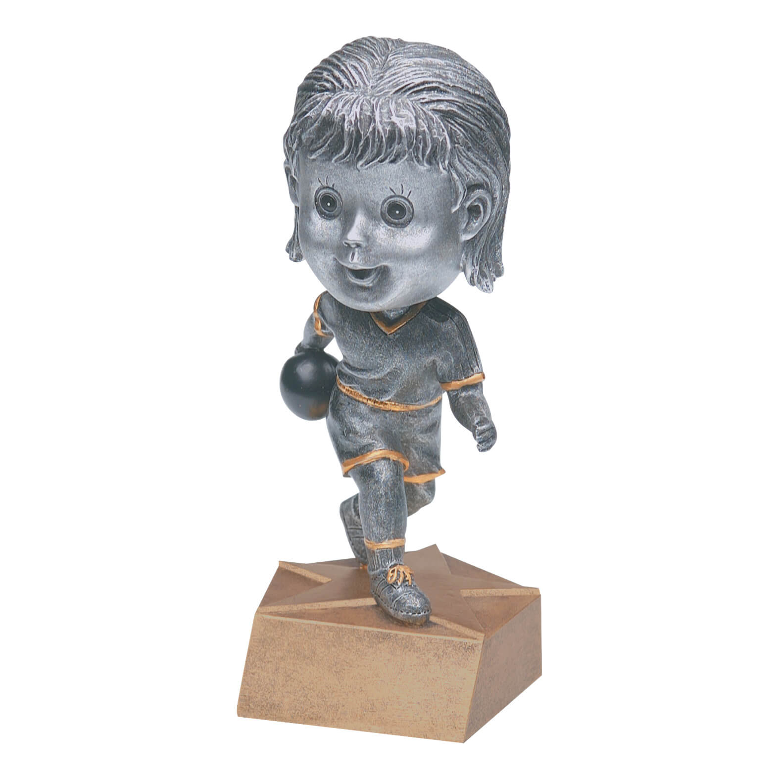 Female Bowling Bobblehead Resin