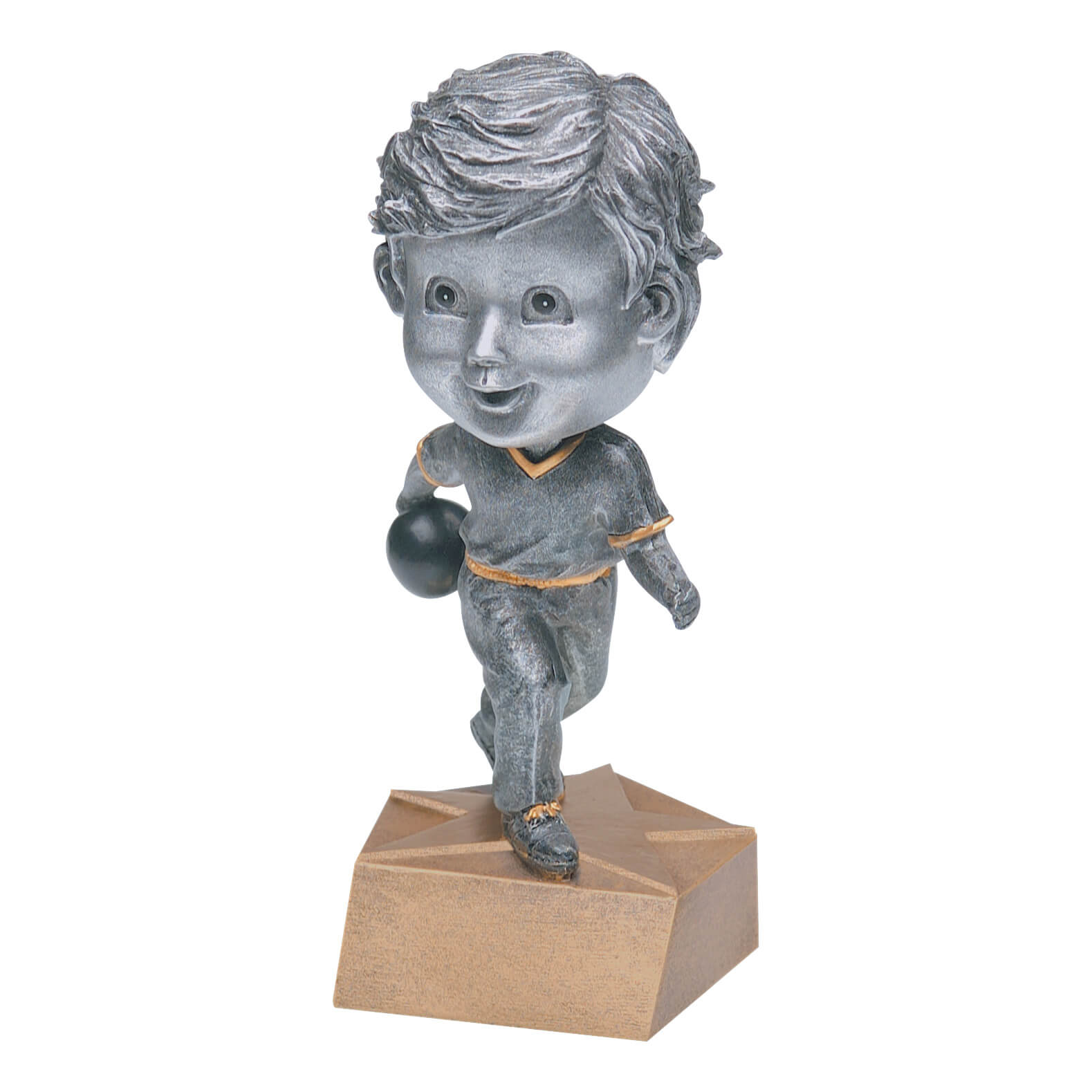 Male Bowling Bobblehead Resin