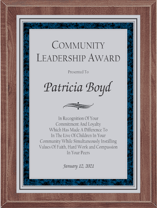 Blue Marble Border on Silver Plate