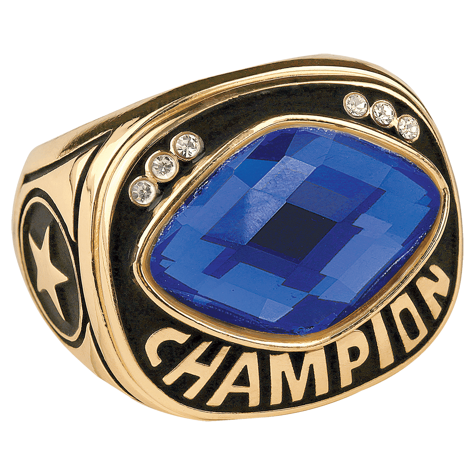Blue Championship Ring