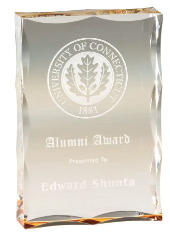 Gold Sculpted Edge Acrylic