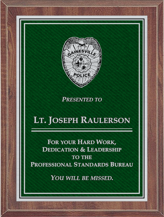 green denim plaque on silver plate