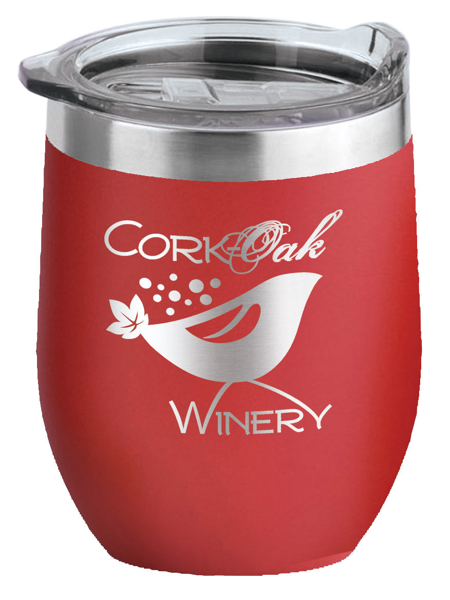 red 16 oz. Insulated Wine Tumbler