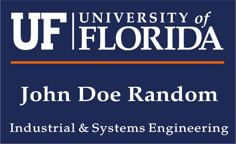 Dark Blue UF Nametag