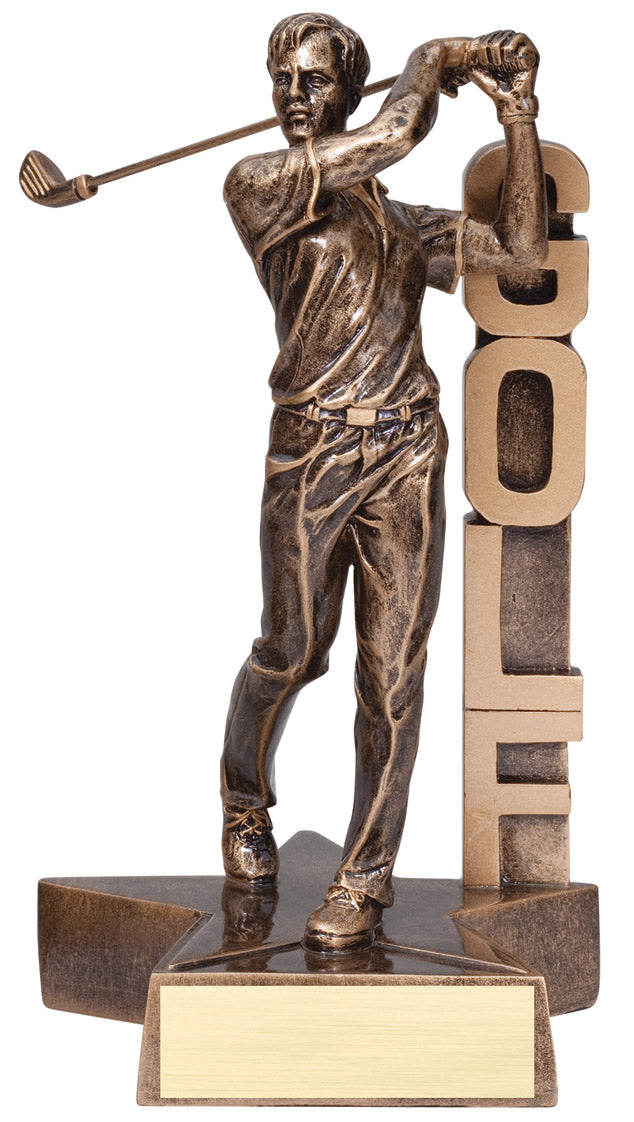 Male Golf Billboard Resin