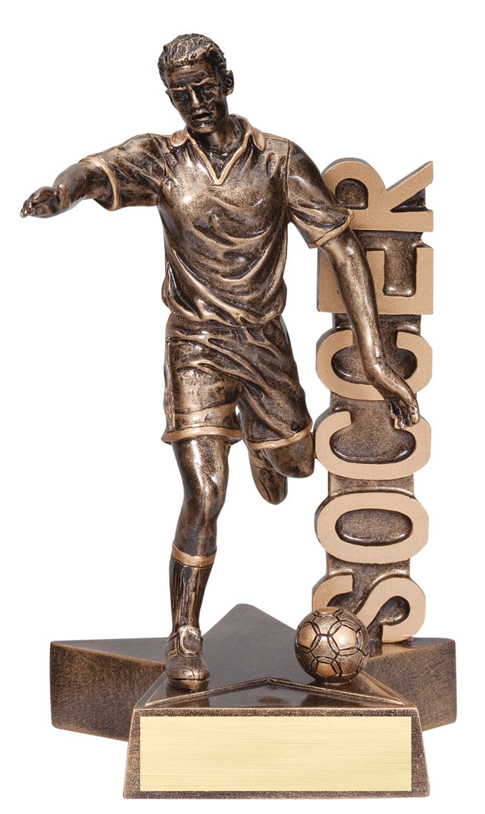 Male Soccer Billboard Resin
