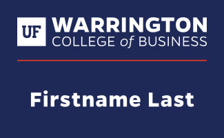 Warrington Name tag with name on one line
