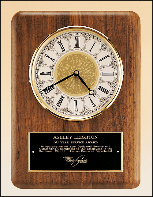 walnut wall clock