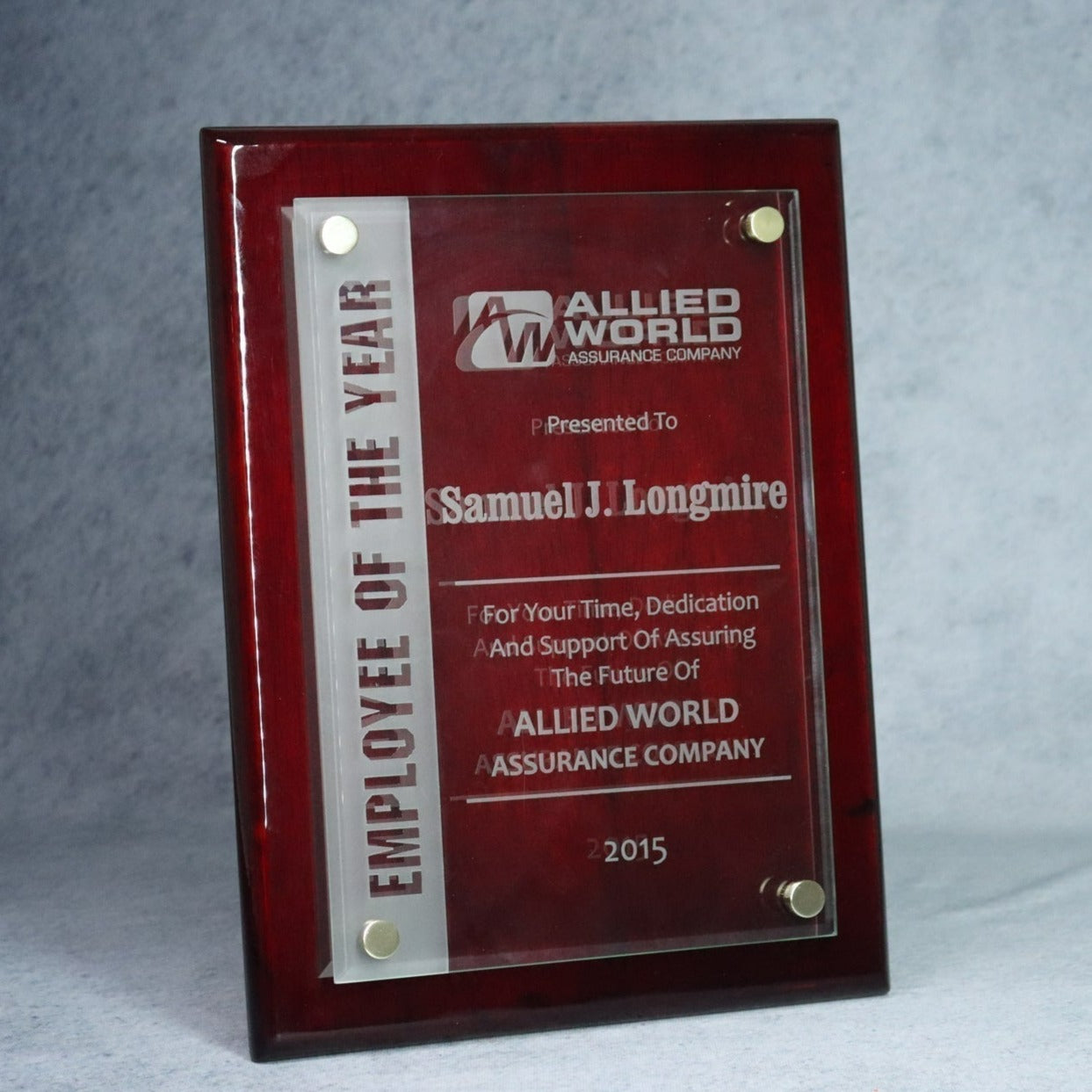 Cantebury Plaque with Stand-Out Rosewood