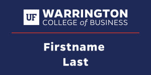 Warrington Student Nametag