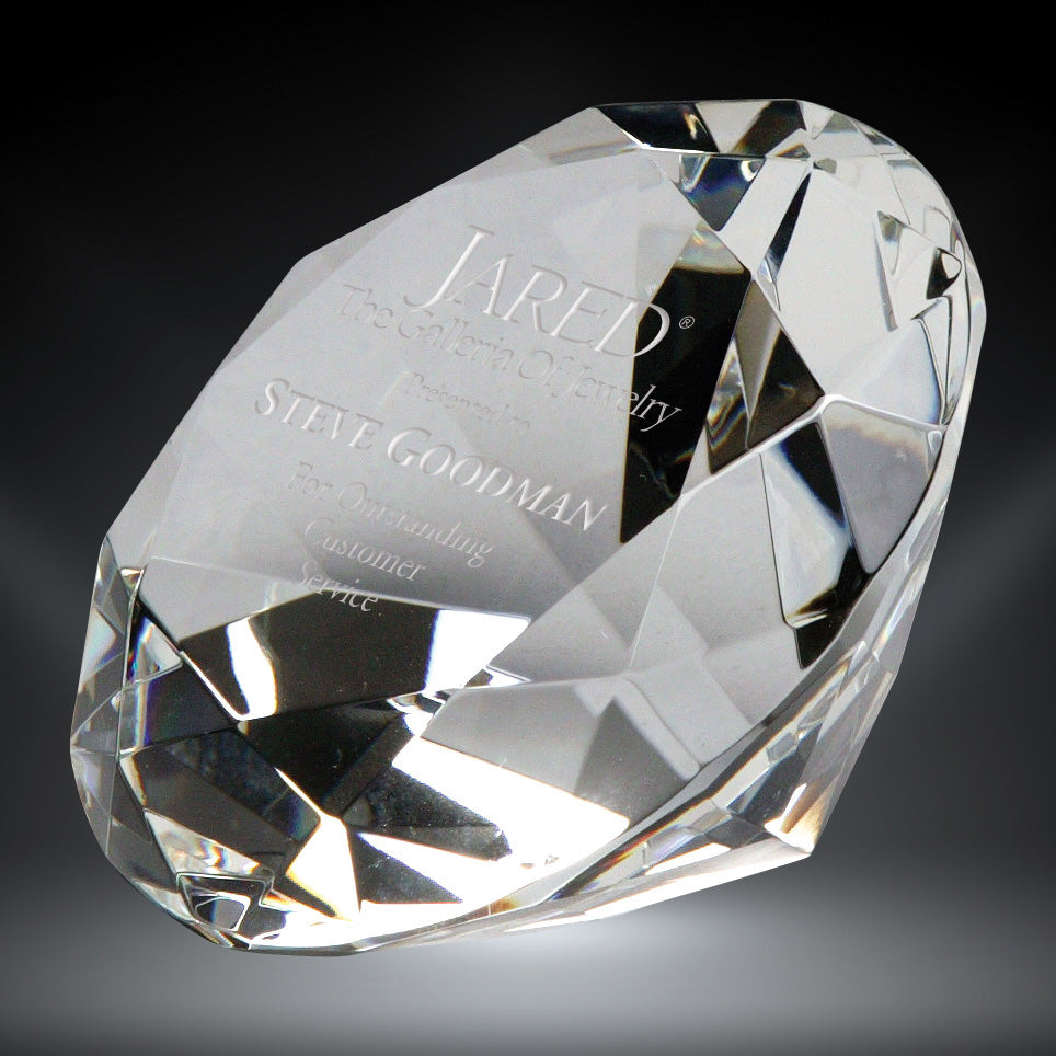 diamond crystal paperweight