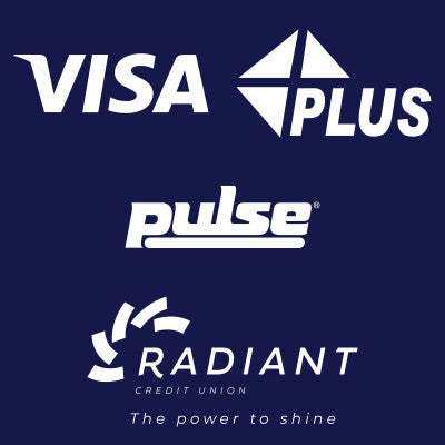 Radiant Credit Union Visa Sign
