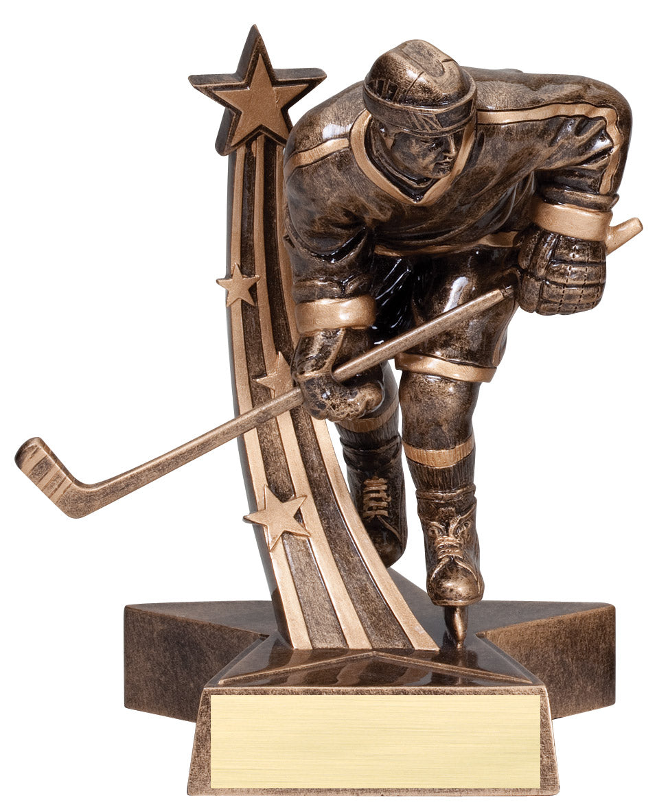 Male Hockey Superstar Resin