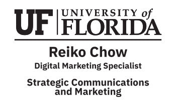 UF Marketing Name Tag