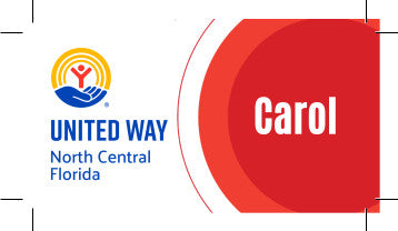 United Way NCFL Name Tag